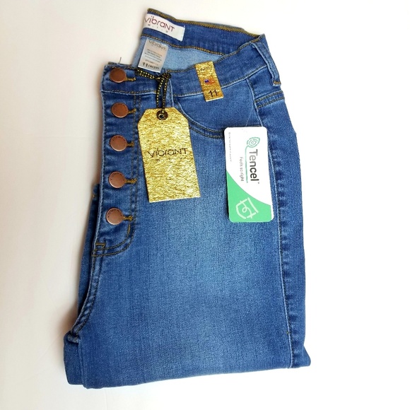 FASHION NOVA by VIBRANT Denim Jeans Button Up - Picture 2 of 8